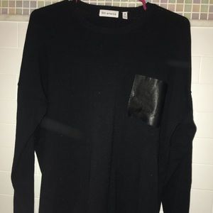 525 America sweater with leather pocket